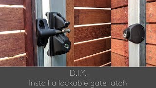 DIY Install a lockable gate latch [upl. by Haon]