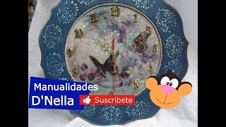 Como Hacer un Reloj Fácil Paso a Pasó ByquotTaller Nella 2018quot [upl. by Edmea]