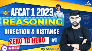 AFCAT 1 2023 Preparation  AFCAT Reasoning  Direction Distance  Part 1   Sahil Tiwari [upl. by Jacquelin173]