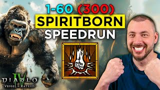 Season 6 Spiritborn Speedrun  Gorilla amp Eagle Slammer  Diablo 4 Vessel of Hatred [upl. by Rheba]