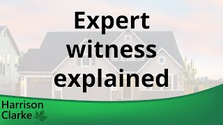 What is an expert witness [upl. by Kidd]