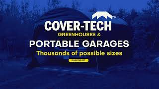 PORTABLE GARAGES amp GREENHOUSES  COVER  TECH INC [upl. by Eenet]