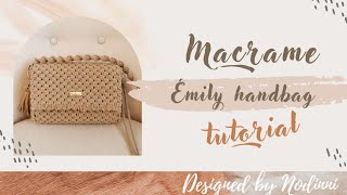 DIY Macrame Emily Bag [upl. by Leodora618]