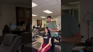 quotMAMA MIAquot Her first adjustment BLOWS her mind 🤯 chiropractor cracks adjustment painrelief [upl. by Dorise]