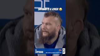 RG Snyman messes with the camera operator 😂 [upl. by Bary]