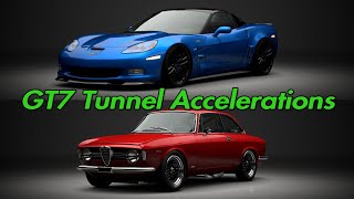 Gran Turismo 7 Tunnel Accelerations [upl. by Sualohcin661]