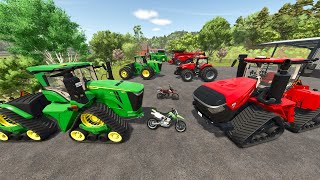 Farmers Battle with Tractors and Trucks  Farming Simulator 25 [upl. by Wickner]