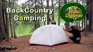 How I Set Up My BackCountry Campsite – Econo Challenge – Not So Wild Vlog 23 [upl. by Yuji]