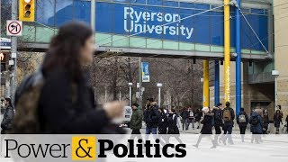 Ontario students protest changes to tuition  Power amp Politics [upl. by Bacon]