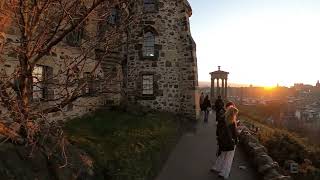 December sunset on Calton Hill Edinburgh [upl. by Genisia]