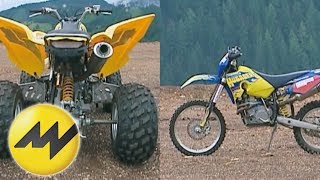 OffroadVergleich MotocrossMotorrad vs Quad [upl. by Willin]