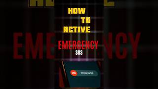 How To Activate Emergency SOS shorts tech [upl. by Anavoj]