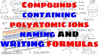 Compounds Containing Polyatomic Ions  Naming and Writing Chemical Formulas [upl. by Evered]