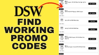 How to Find 80 DSW Working Discount Codes 2024 [upl. by Simaj]