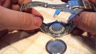 How to change battery of Casio Edifice case opening [upl. by Adnesor]