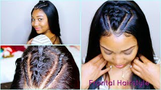 How To Style a 360 Lace Frontal Wig [upl. by Diley393]