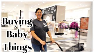 VLOG  Stroller Bassinet and Outfit Shopping for Baby 💫 [upl. by Tiloine]