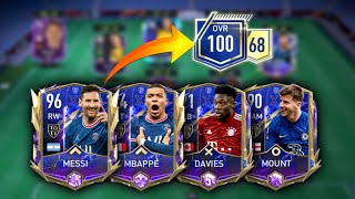 Best Ever Team Upgrade 92 To 100  We Got TOTY Messi Mbappe Davies FIFA Mobile 22 [upl. by Notgnirrab]