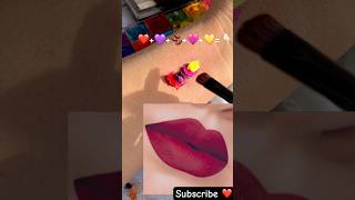 Bridal Bold Burgundy Red Lipstick 💄 shade colourmixing lipstickhacks satisfyingvideo [upl. by Eerej]