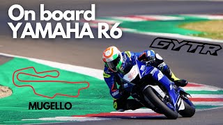 ONBOARD YAMAHA R6 RACE GYTR  MUGELLO CIRCUIT [upl. by Imer]