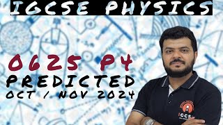 IGCSE Physics 0625 October November 2024 Predicted Paper 4 SOLVED [upl. by Nedle]