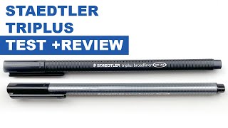 Staedtler TriPlus Fineliner TEST  Review [upl. by Ytteb]