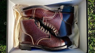 UNBOXING VIBERG 2040 Service Boots in Brown Oiled Shinki Horsebutt [upl. by Robert737]