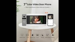 Tuya Smart Home Video Intercom System Wireless WiFi Video Door Phone Security System [upl. by Sallad]