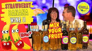 StepbyStep Strawberry Banana Wine  A Delicious Mixed Fruit Wine  Mix Your Fruit  Part II [upl. by Libbna]