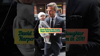 David Beckham with his adorable daughter Harper Seven over the years cute [upl. by Redneval303]