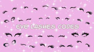 Eyelashes Codes for Bloxburg Berry Avenue and Brookhaven in Roblox [upl. by Anjanette576]