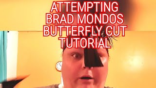 Attempting Brad Mondos BUTTERFLY CUT with shorter hair bradmondo butterflycut diyhaircut [upl. by Doy]