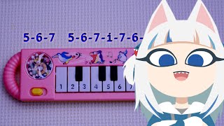 Ankha Dance but Cat Shark by King Kman how to play on a 1 piano [upl. by Emilie368]