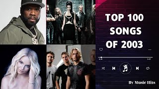 TOP 100 SONGS OF 2003  MUSIC OF 2003 [upl. by Adihsaar]