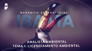 Gabarito Extraoficial IBAMA – Analista Ambiental – Tema 1 Licenciamento Ambiental [upl. by Hollander]