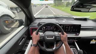 2024 GMC Canyon AT4X POV Test Drive 27 TURBOMAX [upl. by Emilee]