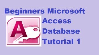 Beginners MS Access Database Tutorial 1  Introduction and Creating Database [upl. by Sosanna266]