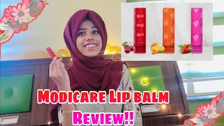 Modicare Urban Colour Lip balm Review in Malayalam💖Safas World [upl. by Anjali]