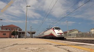 Frecciabianca con E414 in transito a Casalbordino [upl. by Ennovihc]