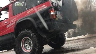 Nissan Patrol sound exhaust rd28t power [upl. by Nahgaem116]