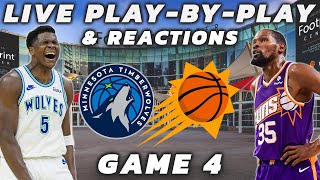 Minnesota Timberwolves vs Phoenix Suns  Live PlayByPlay amp Reactions [upl. by Tnomad]