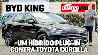 BYD King é híbrido de 200 cv que FAZ 28 KML e ameaça Toyota Corolla [upl. by Reni]