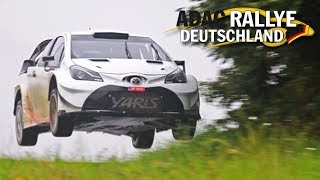 ADAC Rallye Deutschland 2017  Toyota WRC Test Freisen HD [upl. by Tiffa29]