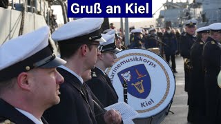 Gruß an Kiel Friedrich Spohr  deutscher maritimer Marsch von 1864  live gespielt [upl. by Stargell]