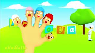 Pocoyo Finger Family Nursery Rhyme  EllaampEllo Official [upl. by Quitt]