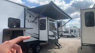 5 Slide Fifth Wheel Bath and 12 Save Over 20000Competing Brands 2020 Forest River Sabre 37FLH [upl. by Htiderem]