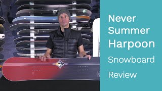 Never Summer Harpoon  Snowboard Review [upl. by Acinelav137]