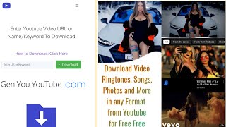 Gen You Youtube How to download Videos Shorts Music The Best Downloader Ever GenYouYoutubecom [upl. by Sonnie877]