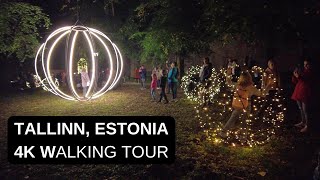 City walks  Tallinn Estonia 4K walking tour [upl. by Ahsiekar]