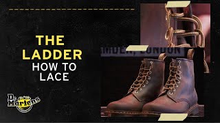 How to Lace Dr Martens Boots The Ladder Lace  Tips from the Experts [upl. by Attem]